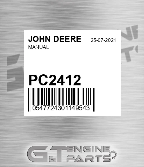 PC2412 JOHN DEERE Manual