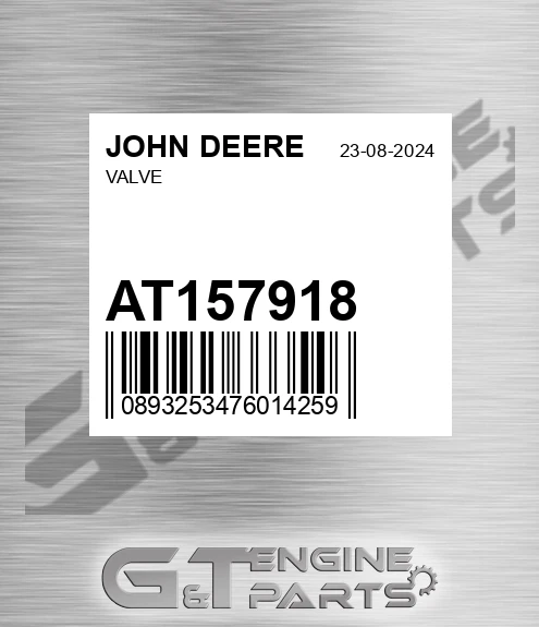 AT157918 Valve for JOHN DEERE