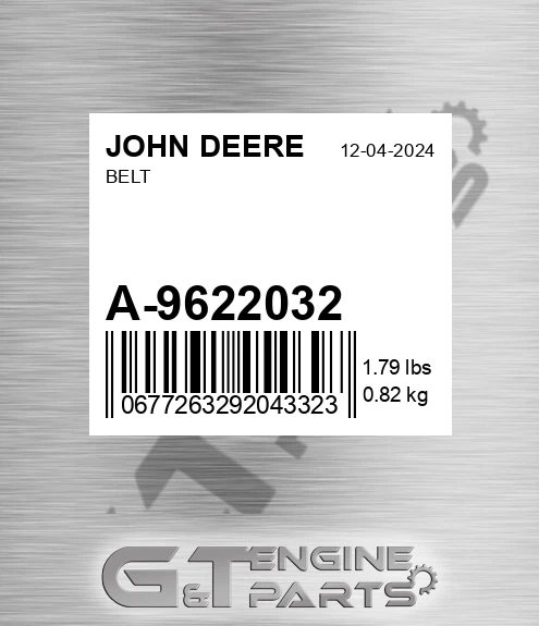A-9622032 Belt for JOHN DEERE