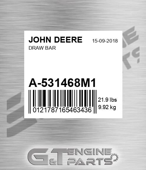A-531468M1 Draw Bar for JOHN DEERE