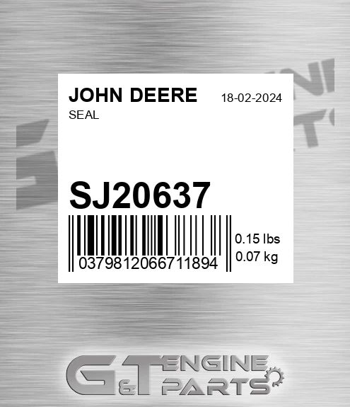 SJ20637 Seal for JOHN DEERE
