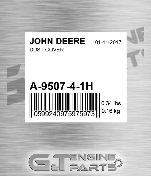 A-9507-4-1H Dust Cover for JOHN DEERE