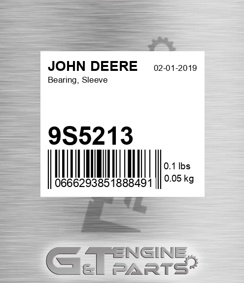 9S5213 JOHN DEERE Bearing, Sleeve