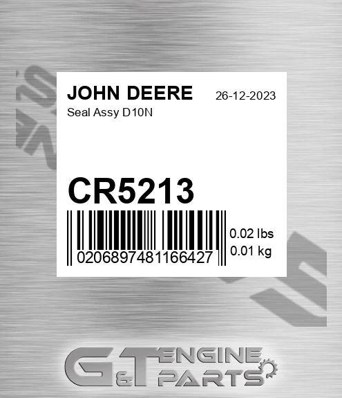 CR5213 Seal Assy D10n for JOHN DEERE