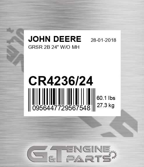 CR4236/24 Grsr 2b 24" W/o Mh