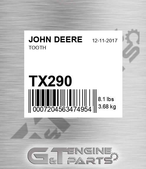 TX290 Tooth