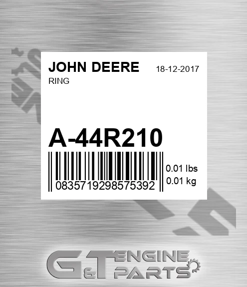 A-44R210 Ring for JOHN DEERE