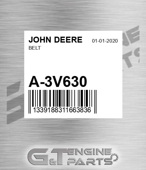 A-3V630 Belt for JOHN DEERE