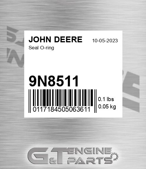 9N8511 Seal O-ring for JOHN DEERE