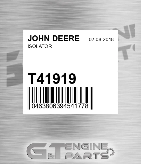 T41919 Isolator for JOHN DEERE