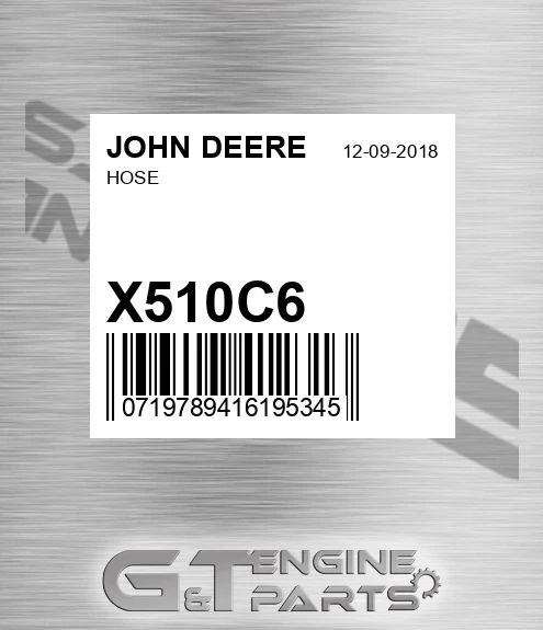 X510C-6 Hose for JOHN DEERE