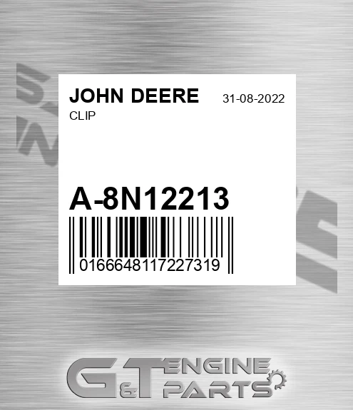 A-8N12213 Clip for JOHN DEERE