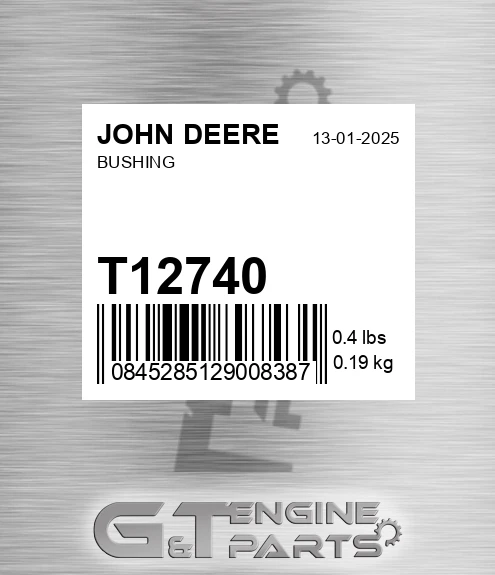 T12740 Bushing for JOHN DEERE