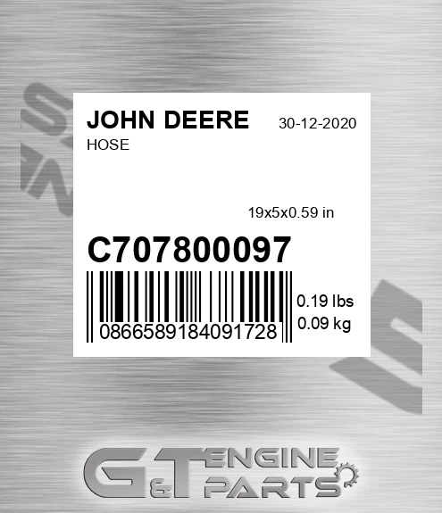 C707800097 Hose for JOHN DEERE