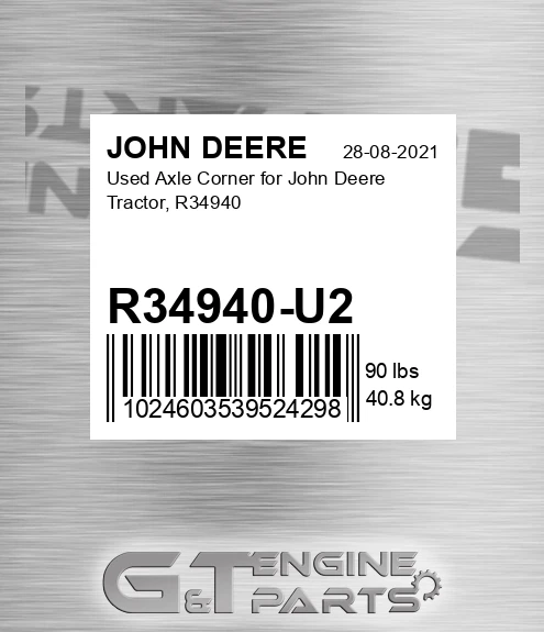 R34940-U2 Used Axle Corner For Tractor, R34940 for JOHN DEERE