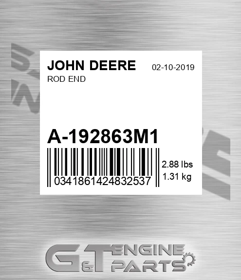 A-192863M1 Rod End for JOHN DEERE