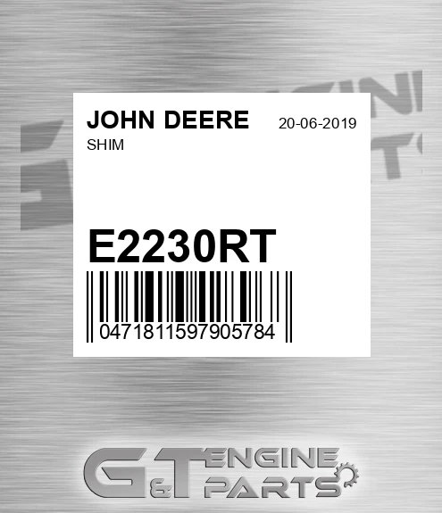 E2230RT JOHN DEERE Shim