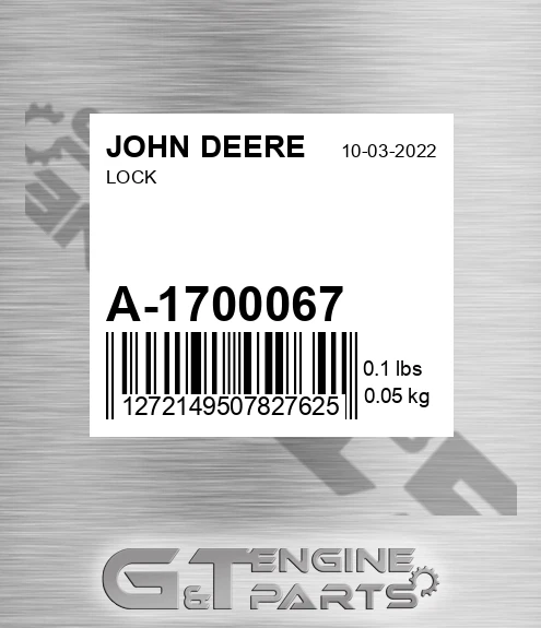 A-1700067 Lock for JOHN DEERE