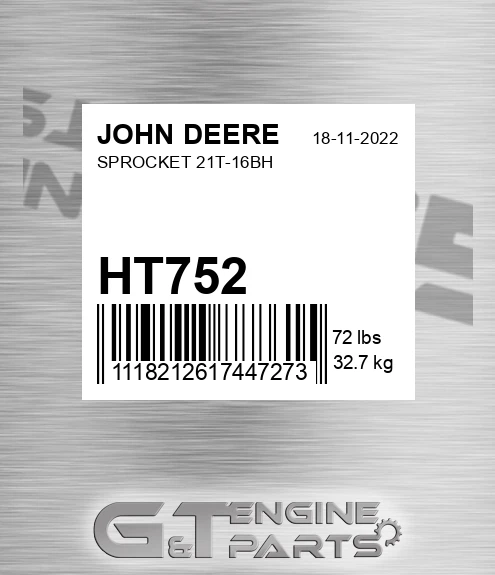 HT752 Sprocket 21t-16bh