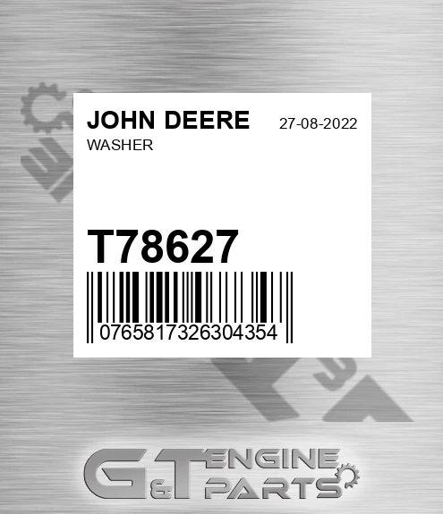 T78627 Washer for JOHN DEERE