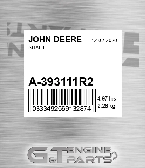 A-393111R2 Shaft for JOHN DEERE