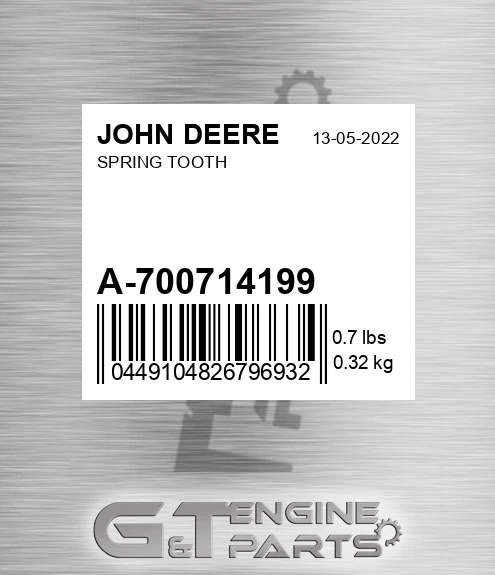 A-700714199 Spring Tooth for JOHN DEERE