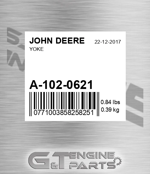 A-102-0621 Yoke for JOHN DEERE