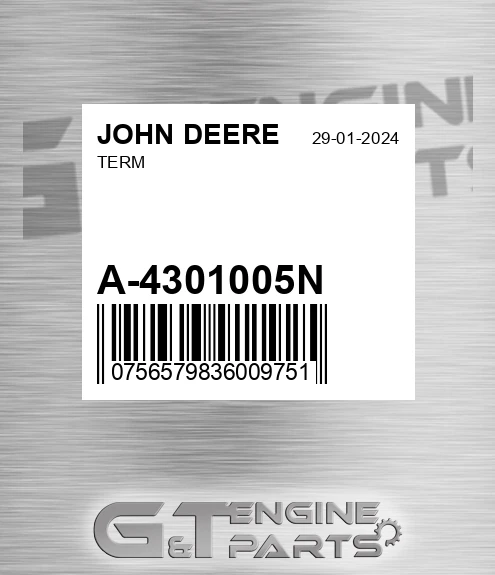 A-4301005N Term for JOHN DEERE