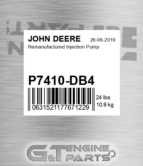P7410-DB4 Remanufactured Injection Pump for JOHN DEERE