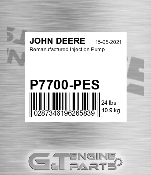 P7700-PES Remanufactured Injection Pump for JOHN DEERE