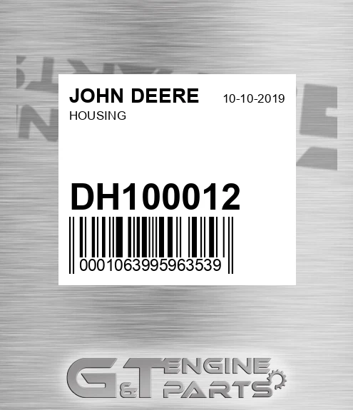 DH100012 Housing for JOHN DEERE