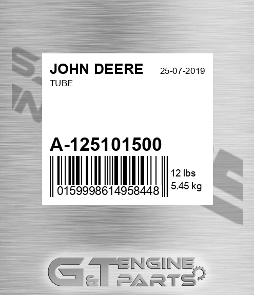 A-125101500 Tube for JOHN DEERE