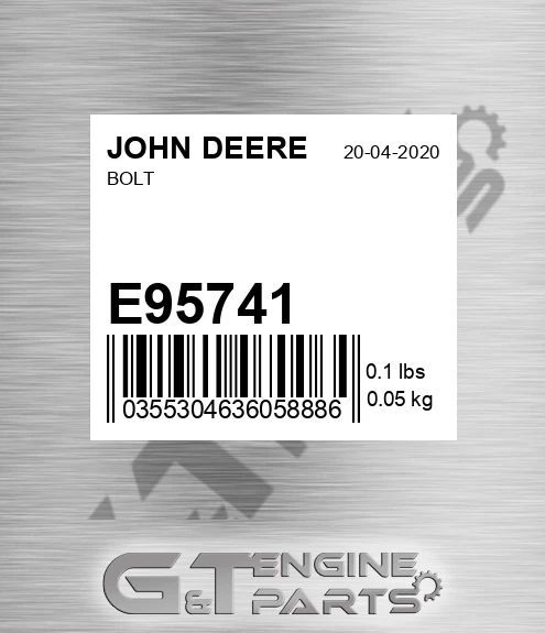 E95741 Bolt