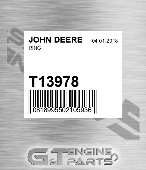 T13978 Ring for JOHN DEERE