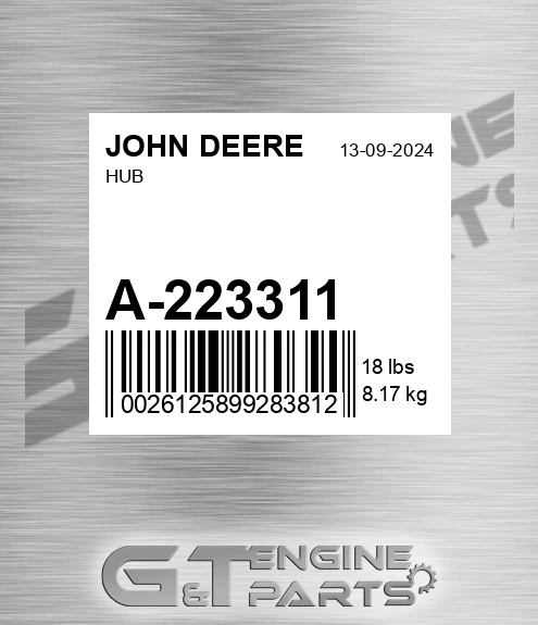 A-223311 Hub for JOHN DEERE