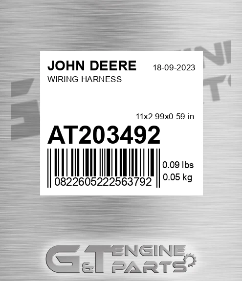 AT203492 Wiring Harness for JOHN DEERE