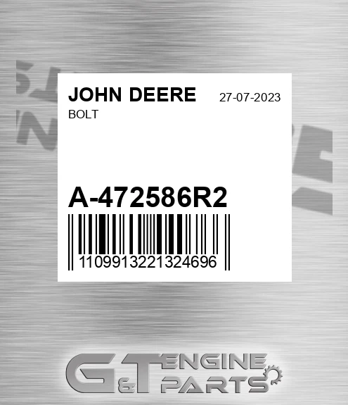 A-472586R2 Bolt for JOHN DEERE