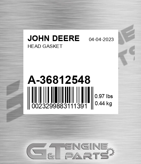 A-36812548 Head Gasket for JOHN DEERE