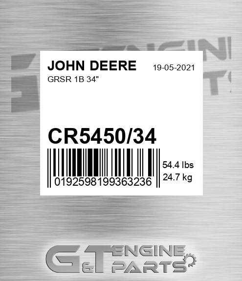 CR5450/34 Grsr 1b 34" for JOHN DEERE