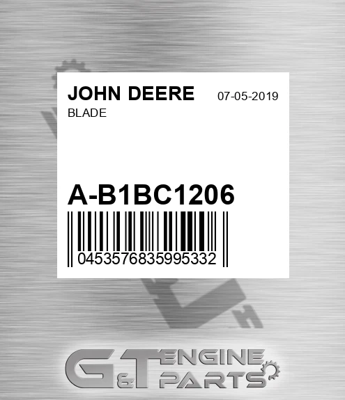 A-B1BC1206 Blade for JOHN DEERE