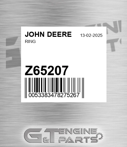 Z65207 Ring for JOHN DEERE