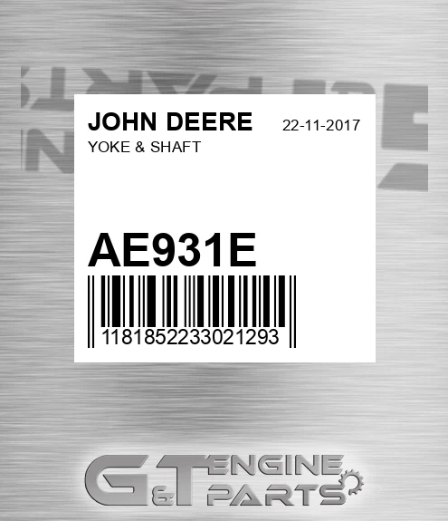 AE931E JOHN DEERE Yoke & Shaft