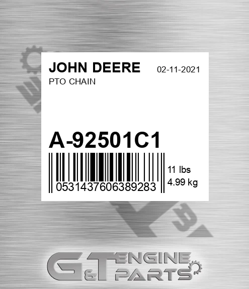 A-92501C1 Pto Chain for JOHN DEERE