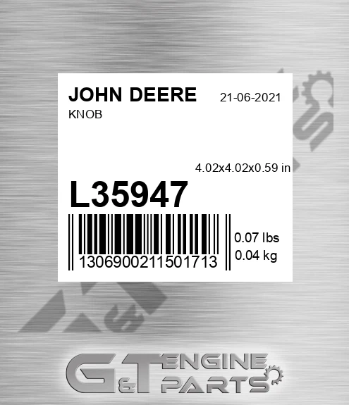 L35947 Knob for JOHN DEERE