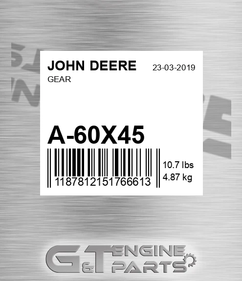 A-60X45 Gear for JOHN DEERE