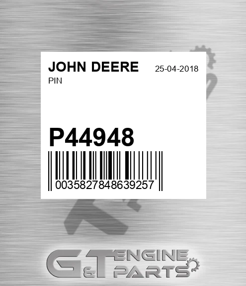 P44948 Pin for JOHN DEERE