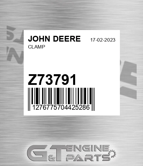 Z73791 Clamp for JOHN DEERE
