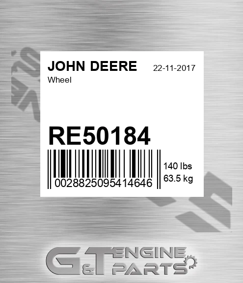 RE50184 Wheel for JOHN DEERE