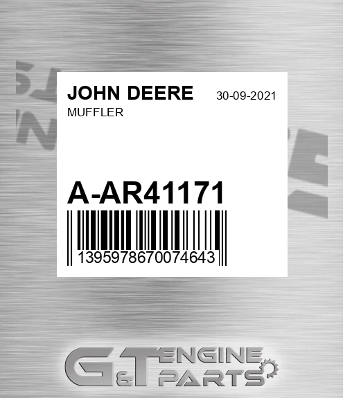 A-AR41171 Muffler for JOHN DEERE