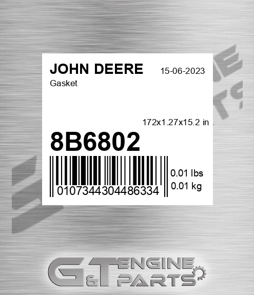 8B6802 Gasket